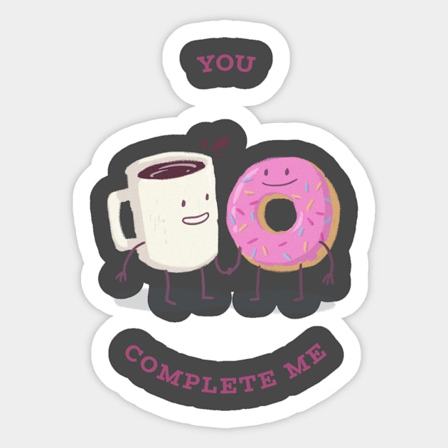 You Complete Me Sticker by CHADDINGTONS